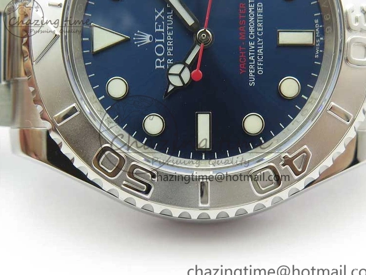 0601 Yacht-Master 116622 ARF 1:1 Best Edition 904L Steel Blue Dial on SS Bracelet A OnTrend 3231